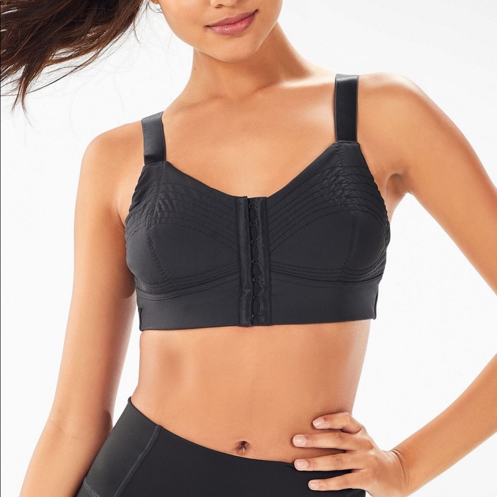 Fabletics Black Low Impact Sports Bra NWT